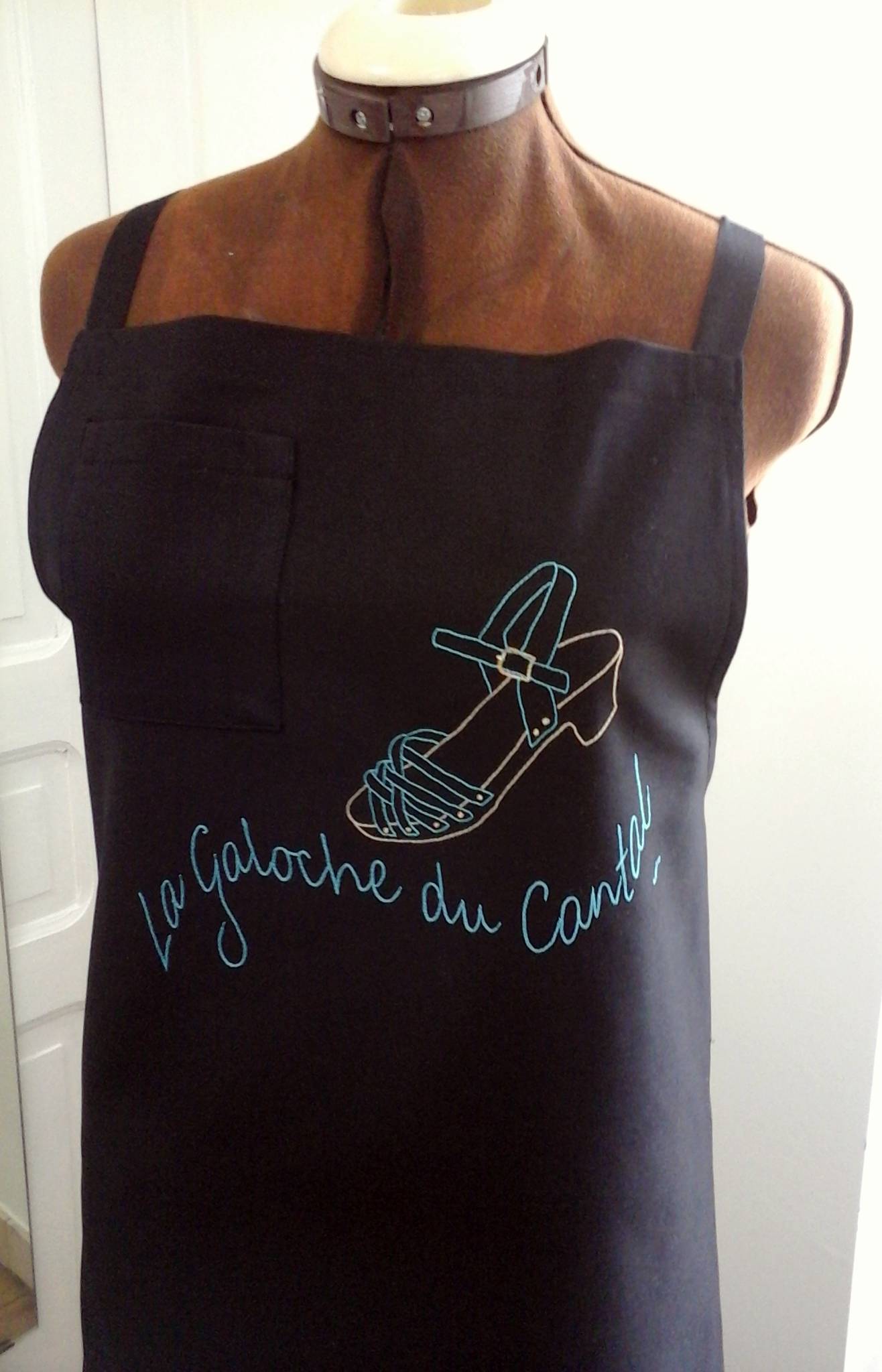 La broderie terminée.