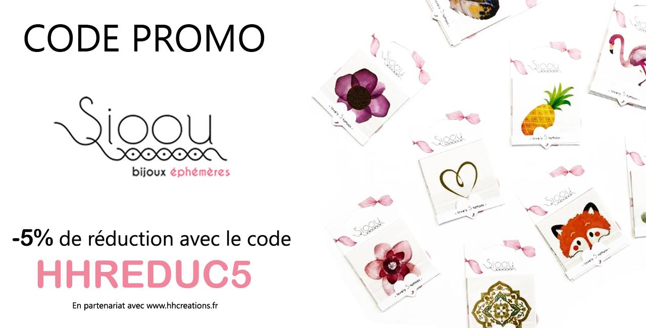 Code Promo tattoos Sioou