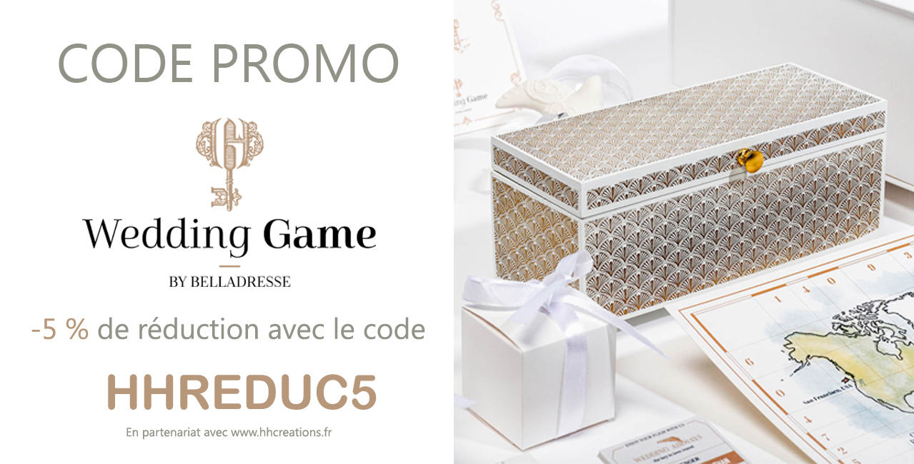 Code Promo Wedding Game - L'Escape Game de votre Mariage