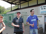 Michael und Timo beim verdienten Bier!