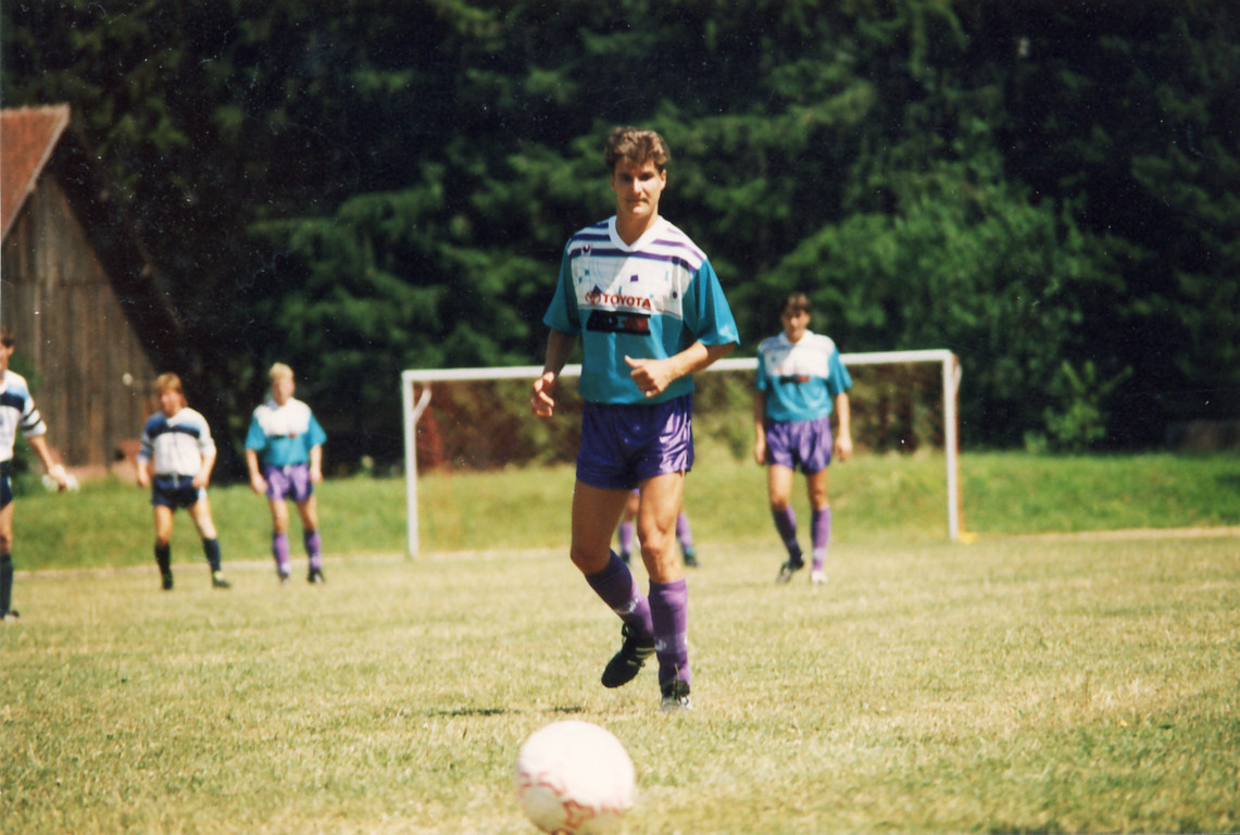 Spiel während des Trainingslager gegen BSV Schwenningen (2:3) 1992