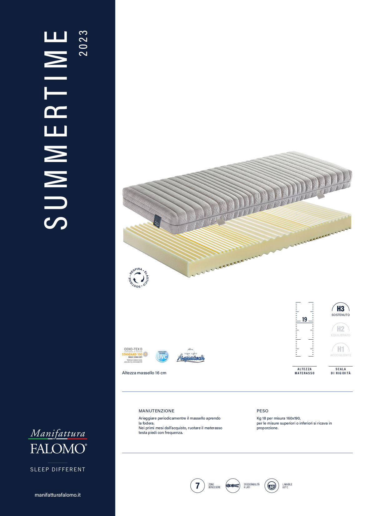 materasso aquatech sfoderabile