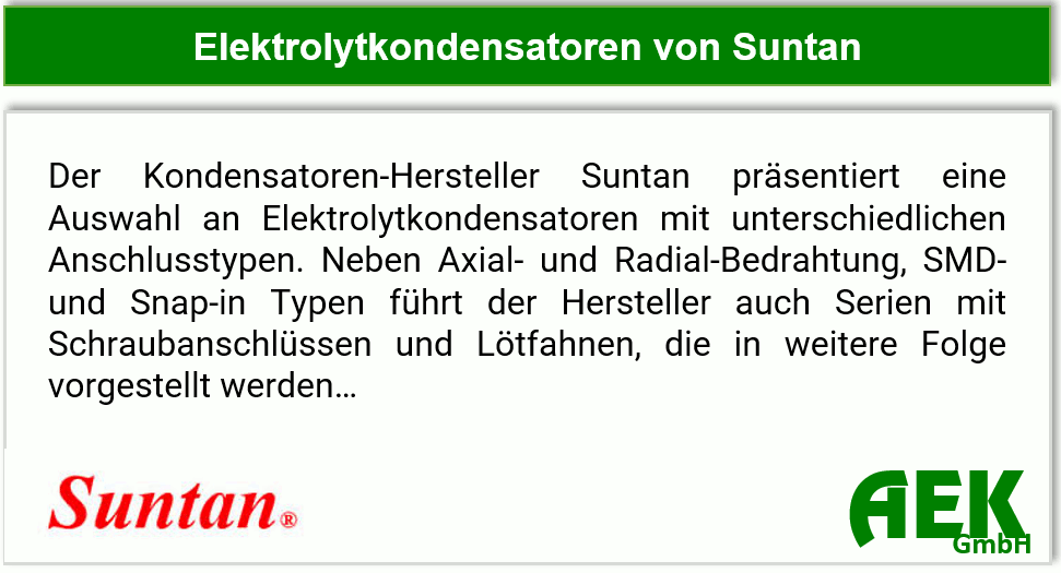 Suntan - Elektrolytkondensatoren