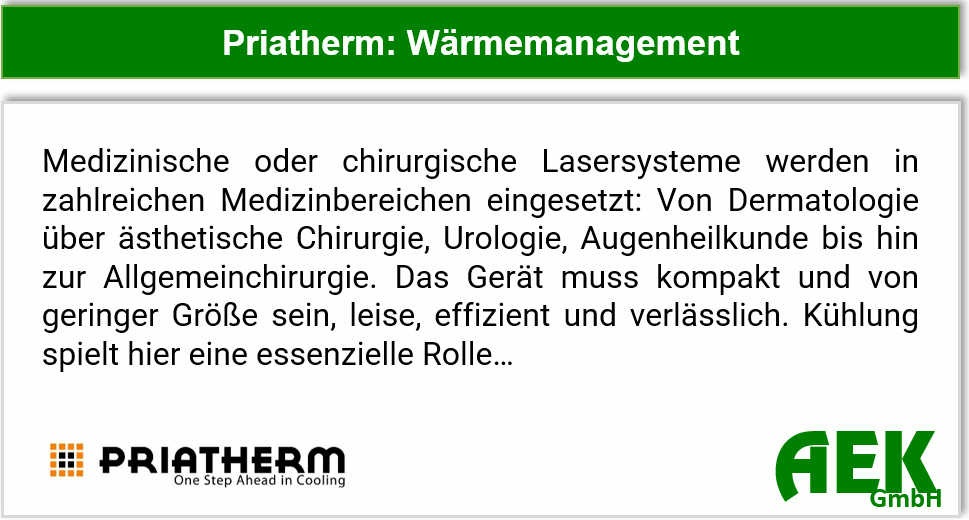Priatherm - Wärmemanagement in Medizinanwendungen