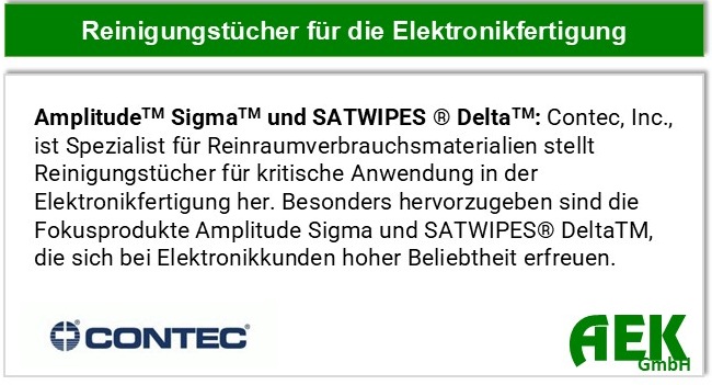 Contec - Reinigungstücher für Elektronikindustrie