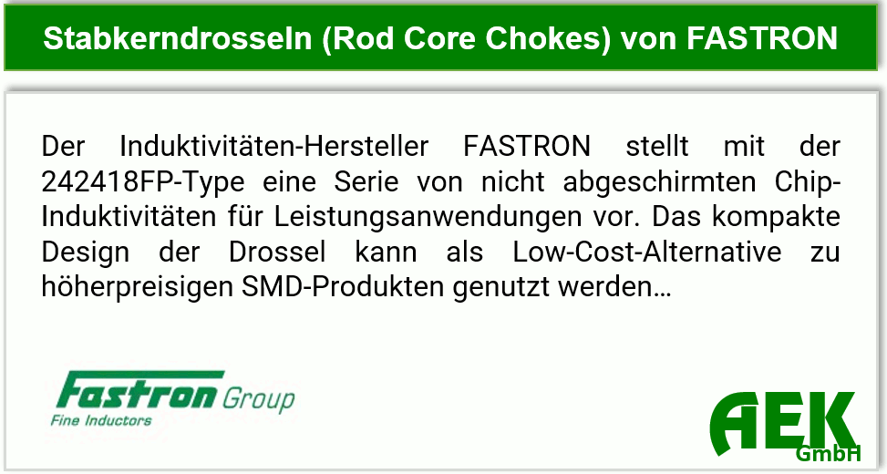 FASTRON - Stabkerndrosseln