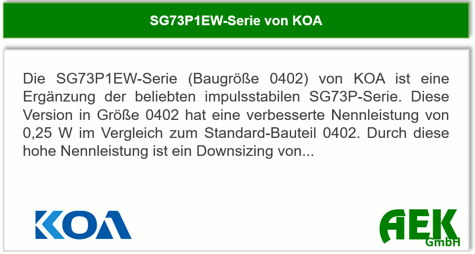 KOA - SG73P1EW-Serie
