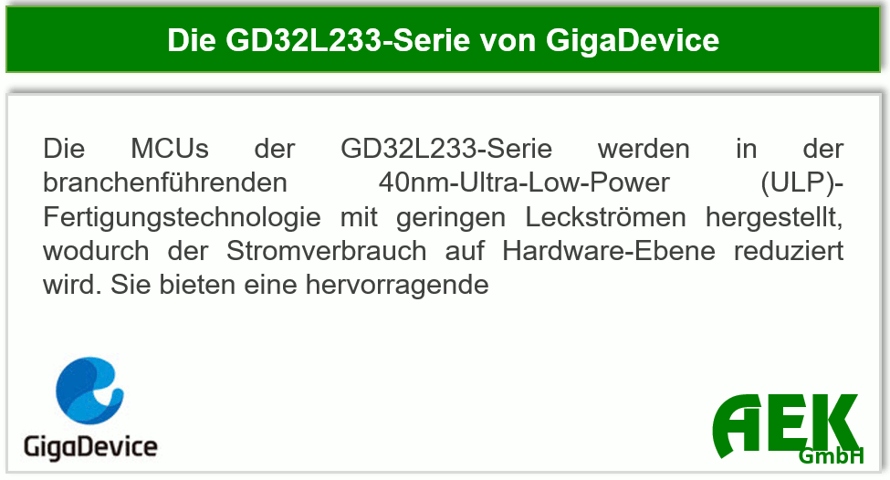 GigaDevice - GD32L233-Serie