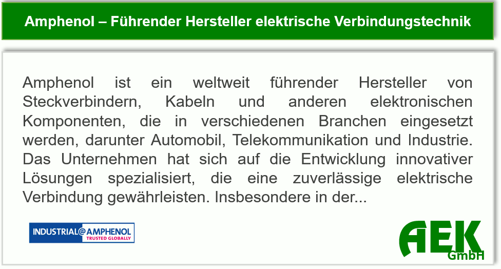 Amphenol - elektrische Verbindungstechnik
