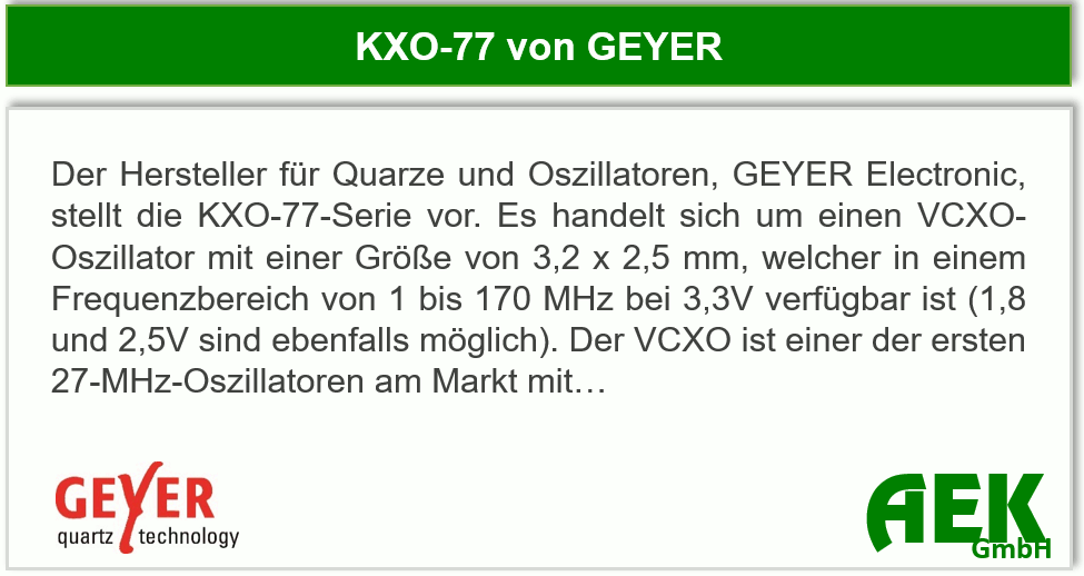 GEYER - KXO-77-Serie