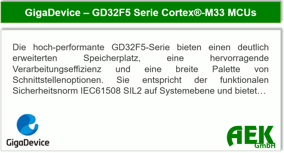GigaDevice - GD32F5-Serie