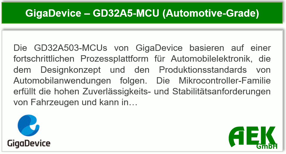 GigaDevice - GD32A5-Serie