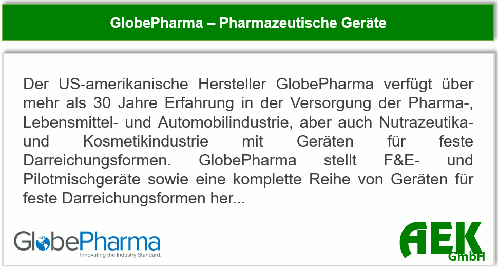GlobePharma - Pharmazeutische Geräte