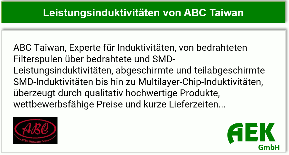 ABC Taiwan - Leistungsinduktivitäten