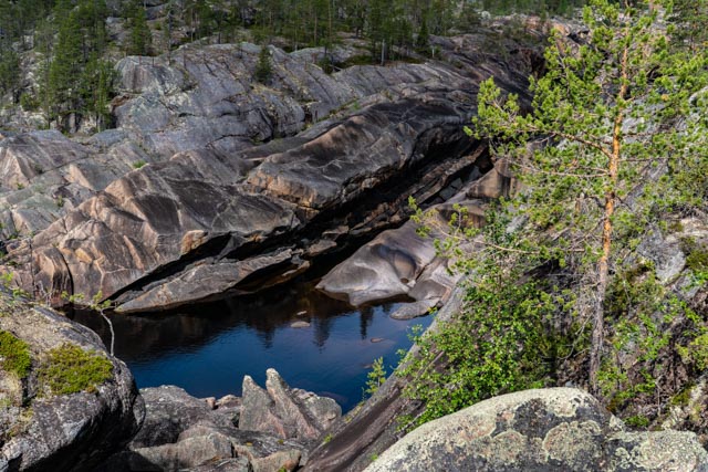 Norrbottens! Ein Canyon den wir per Zufall entdeckt haben.