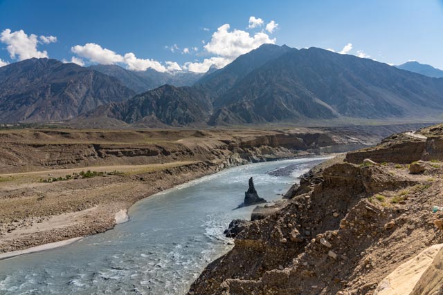 Entlang dem Fluss Indus