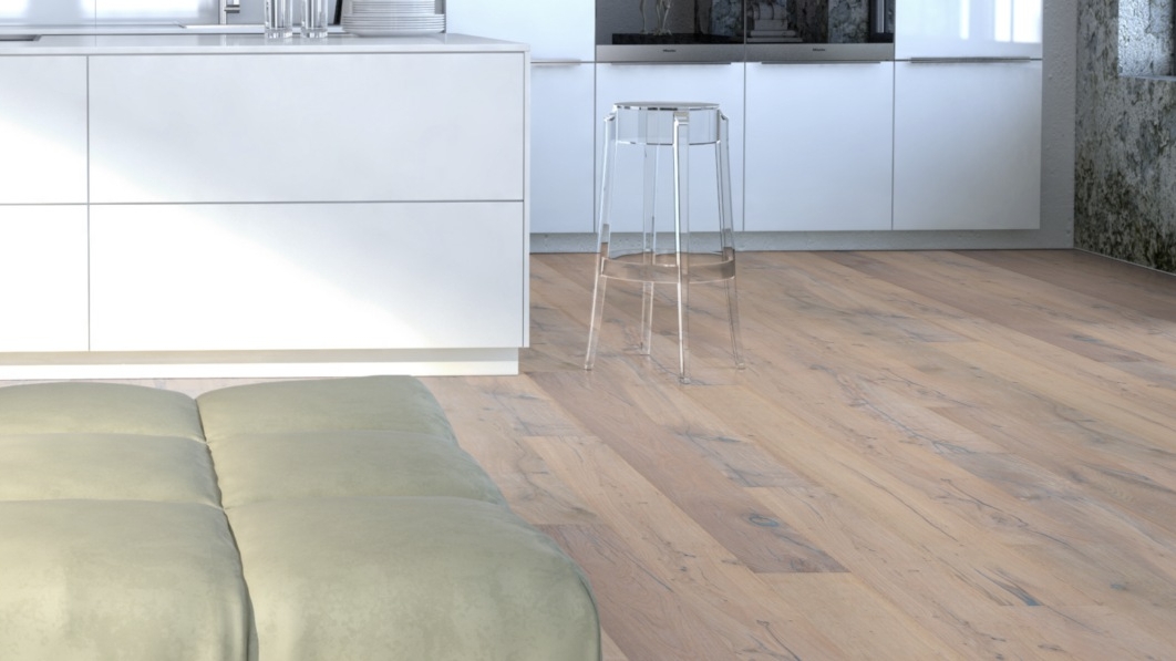 Landhausdiele Eiche Superrustic weiß geölt