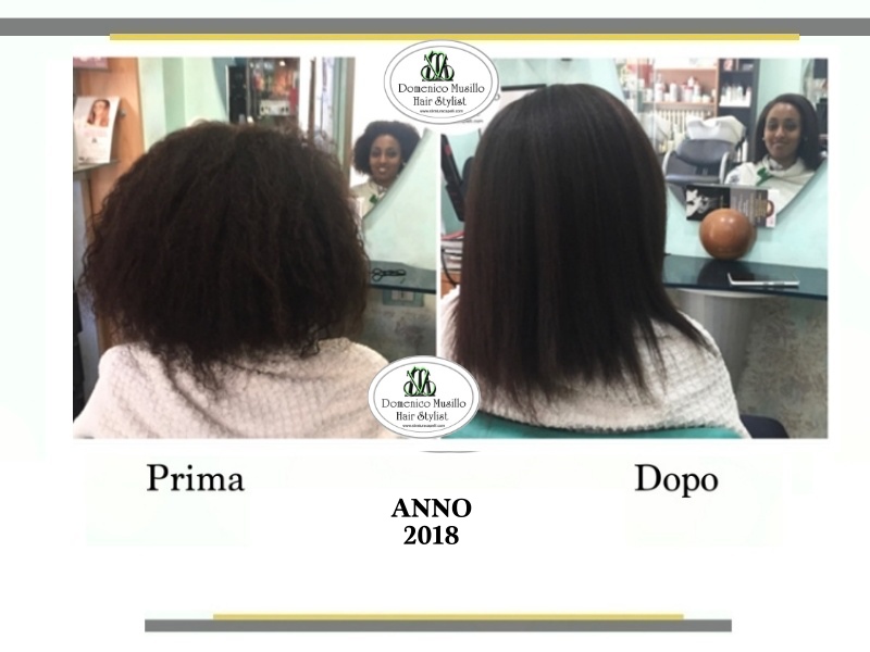 capelli lisciati e sani