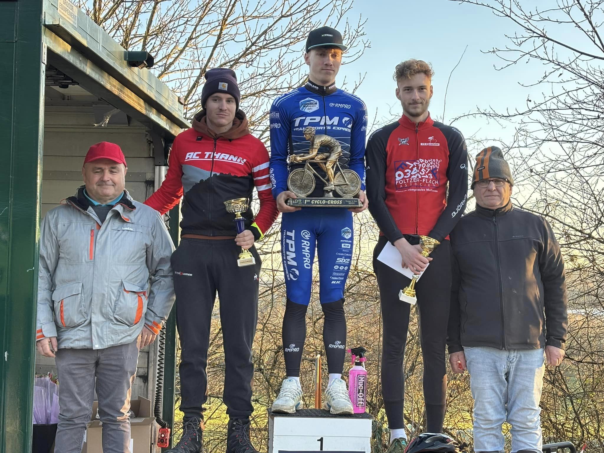 Lilian Schneider, 2ème podium senior - 1er Cyclo-cross de Soppe-Le-Bas (68) - 1er décembre 2024 -