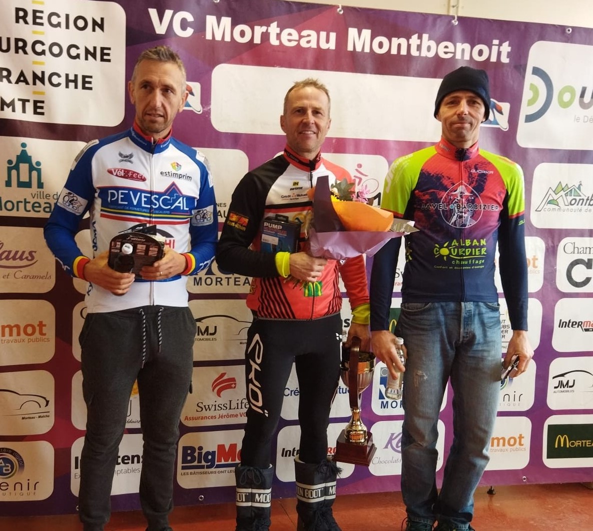 Jérémy Bolli, 1er Master +45 - Cyclo-cross de Maiche (39) - 23 novembre 2024 -