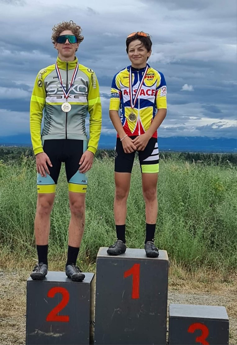 Mathis Duss, champion cadet - VTT du Terril - Championnat Régional FSGT VTT - Wittelsheim (68) -30 juin 2024