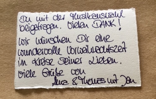 Persönliche Dankeschöns von Hochzeitspaaren – Begeisterte Rückmeldungen zu DJ Michael Baumgartner