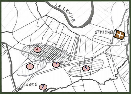 Carte location de l'ancien village de Vieux Lugo