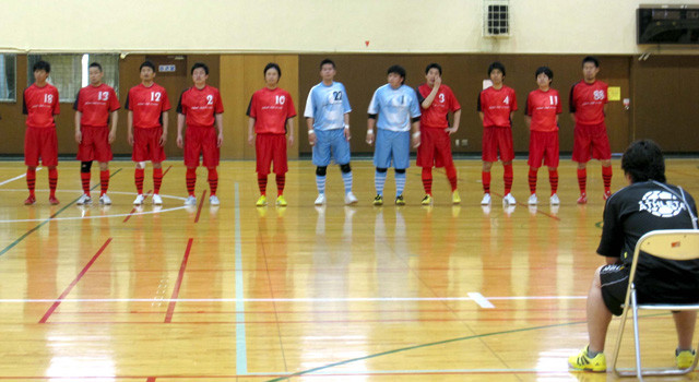 2011年5月8日　男子府リーグ第2節　試合前挨拶