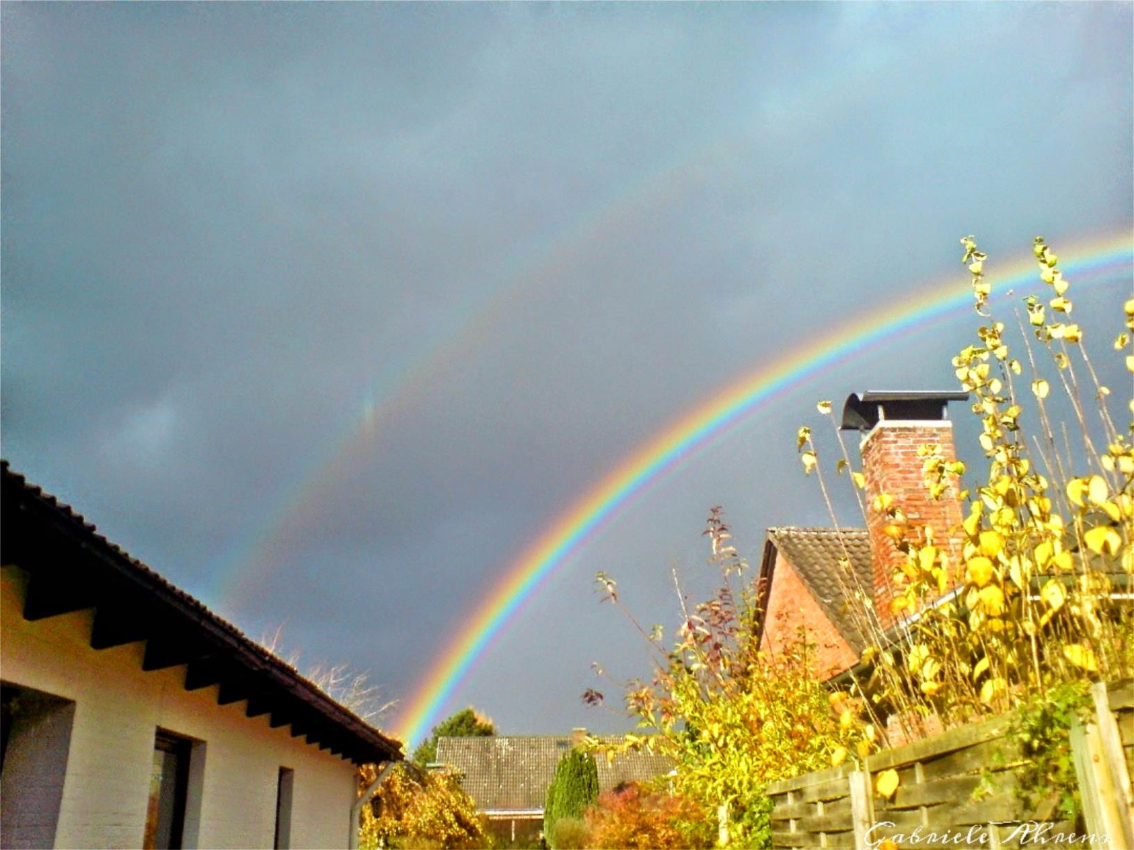 ~ Bild: Dreifach-Regenbogen bei Sittensen ~