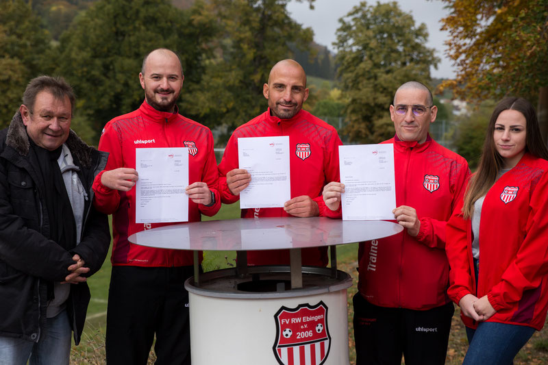 Drei neue Trainer mit Lizenz beim FV Rot-Weiß Ebingen