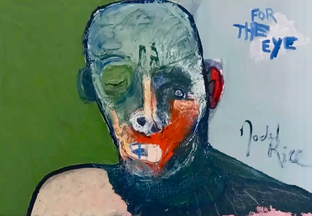 « For The Eye » - Oil and acrylic on linen - 55x38 cm