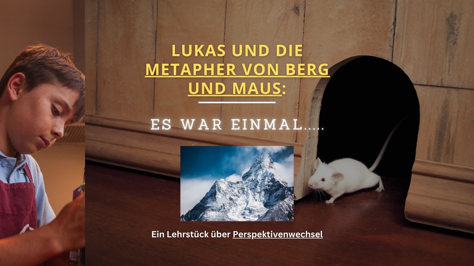 Lukas und die Metapher von Berg und Maus.