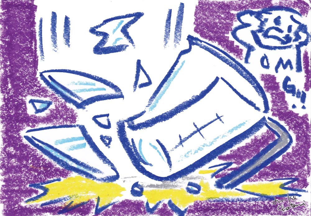 コーヒーメーカーイラスト ビーカー割れる 茶谷順子