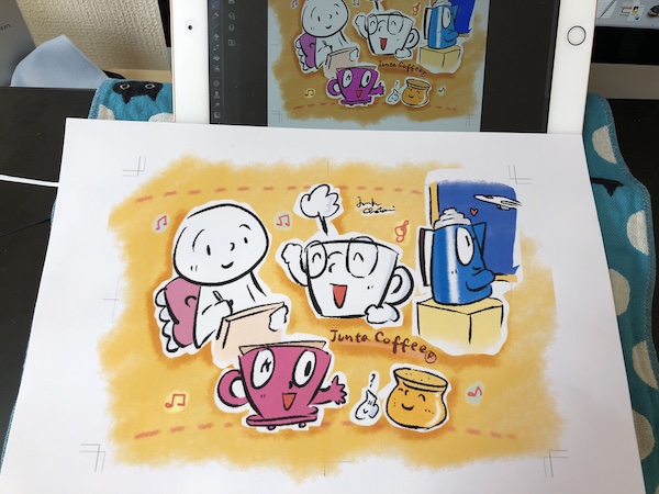 コーヒー動画作成しました／コーヒーファン向けイラストその90