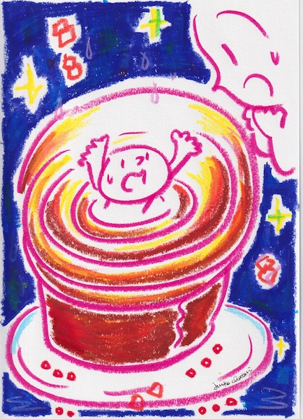 シナモンロールイラスト　茶谷順子