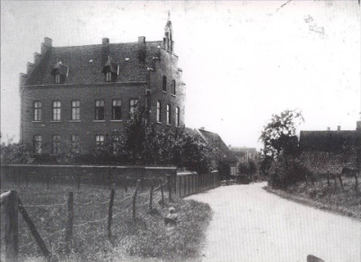 Das alte Krankenhaus an der Schöppinger Straße.Im Hintergrund die alte Leichenhalle,Haus Thoms,Wolbeck und Artmann