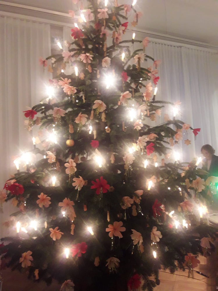 Der Weihnachtsbaum im Goethe Museum ゲーテ博物館のクリスマス・ツリー