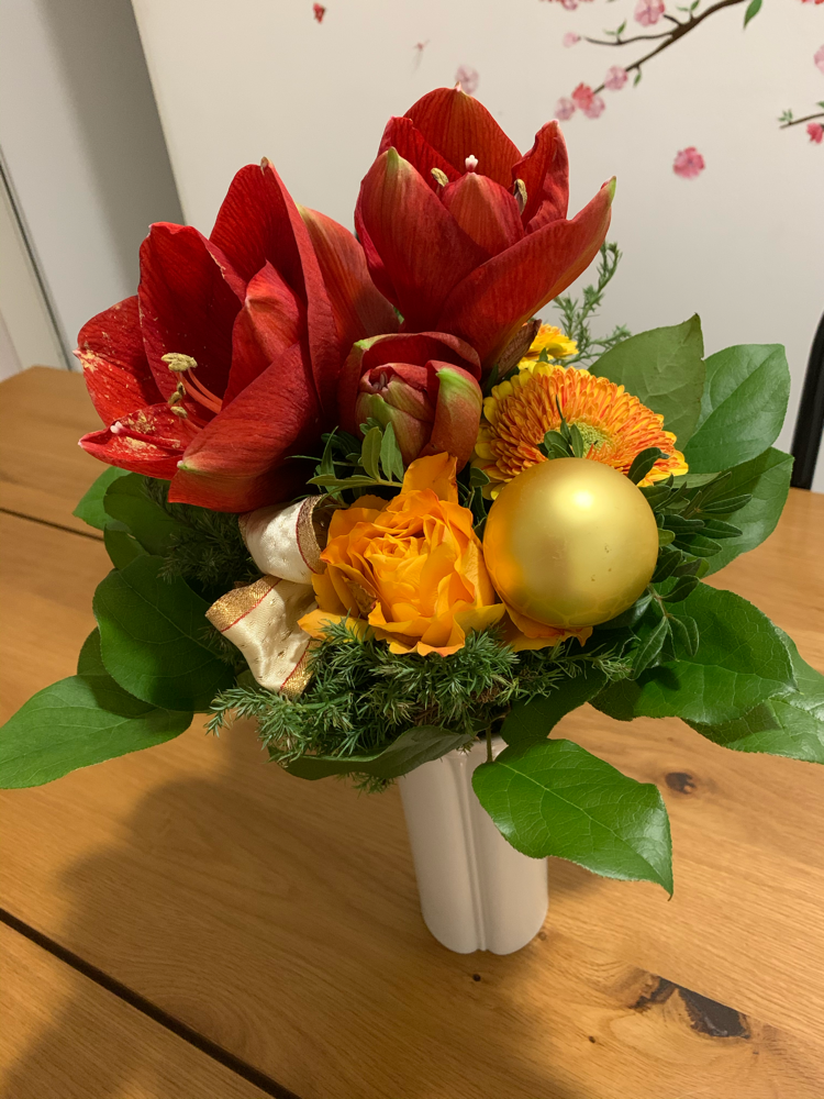 Vielen Dank für den Blumenstrauß! お花をありがとうございました!