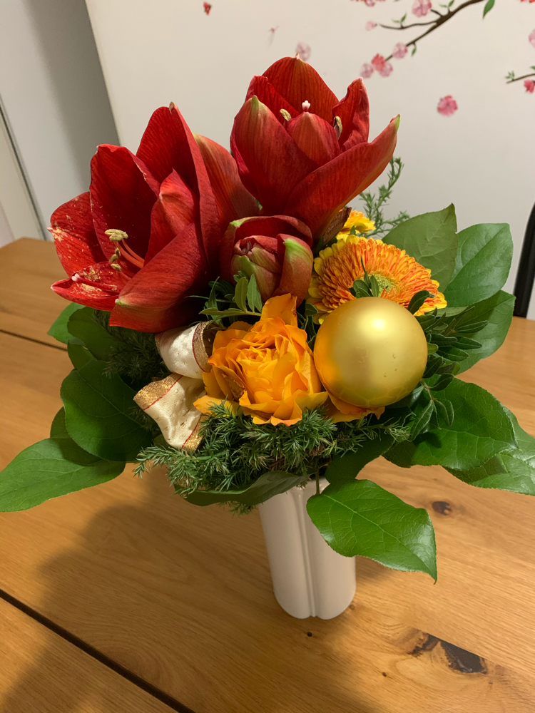 Vielen Dank für den Blumenstrauß! お花をありがとうございました！