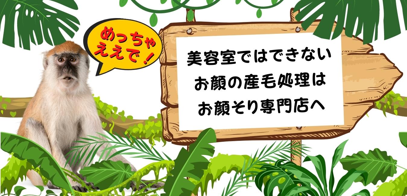 美容室ではできないお顔の産毛処理は専門へ