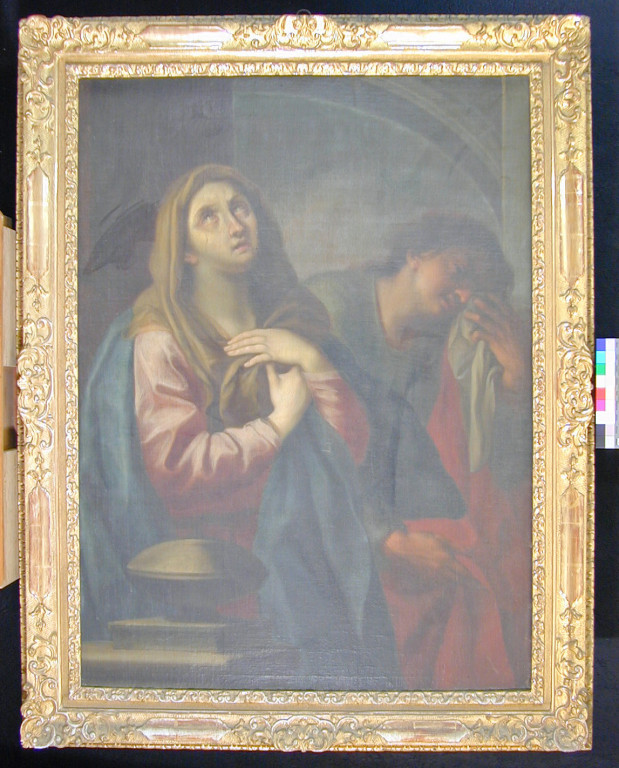 "Trauernde Magdalena und Johannes" um 1750, Vorzustand.