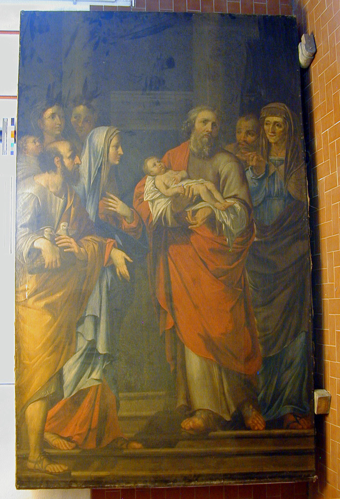 "Darstellung Jesu im Tempel" 17.Jahrhundert, Vorzustand.