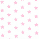 Una ghirlanda rosa e bianca per decorare la cameretta di Viola con tessuti a stelle e strisce