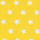 tessuto giallo a stelle bianche per la ghirlanda di lettere di stoffa di elena