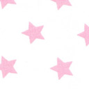 Una ghirlanda rosa e bianca per decorare la cameretta di Viola con tessuti a stelle e strisce