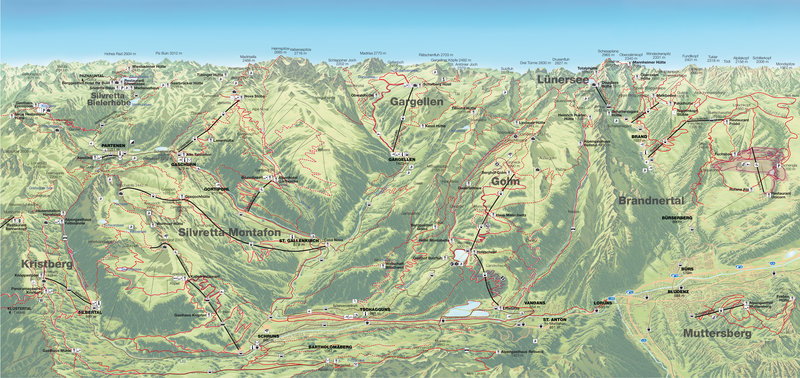 Sommerpanorama Montafon-Brandnertal (c)  - Bergbahnpool Montafon Brandnertal 