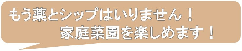 もう薬とシップはいりません。家庭菜園を楽しめます