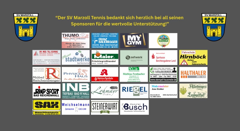 Herzlichen Dank an alle Sponsoren!