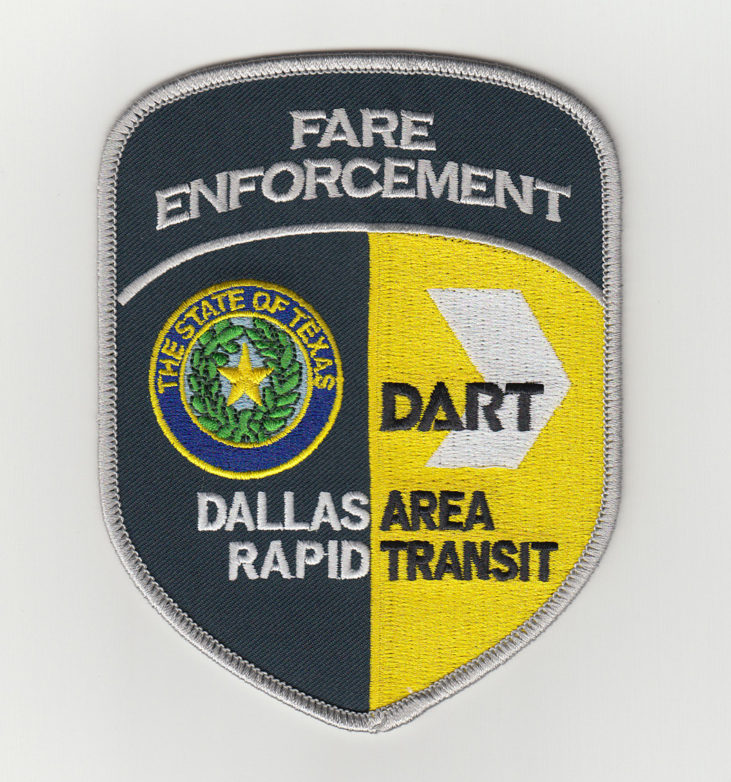 The DART Police department Dallas Area Rapid Transit Police (DART