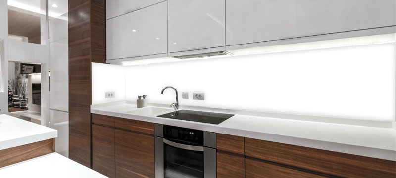 glass backdrops for kitchens
